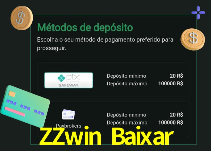 O cassino ZZwin Baixar oferece uma grande variedade de métodos de pagamento